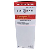 Geri-Care® Itch Relief Cream, 1% Hydrocortisone, 0.9 Gram Individual Packet