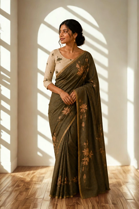 Linen cotton Green
