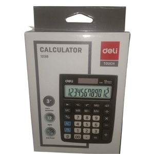 DELI E1238 TOUCH CALCULATOR 12 DIGITS
