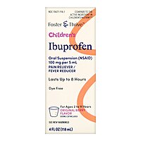 Foster & Thrive™ Children's Ibuprofen Oral Suspension 100 mg / 5 mL 4 oz-EA