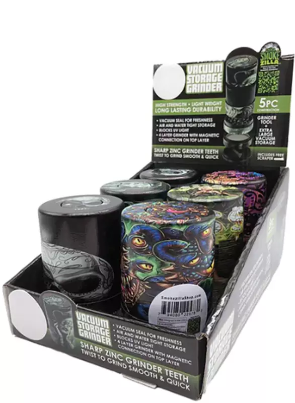 SMOKE ZILLA VACCUM STORAGE GRINDER