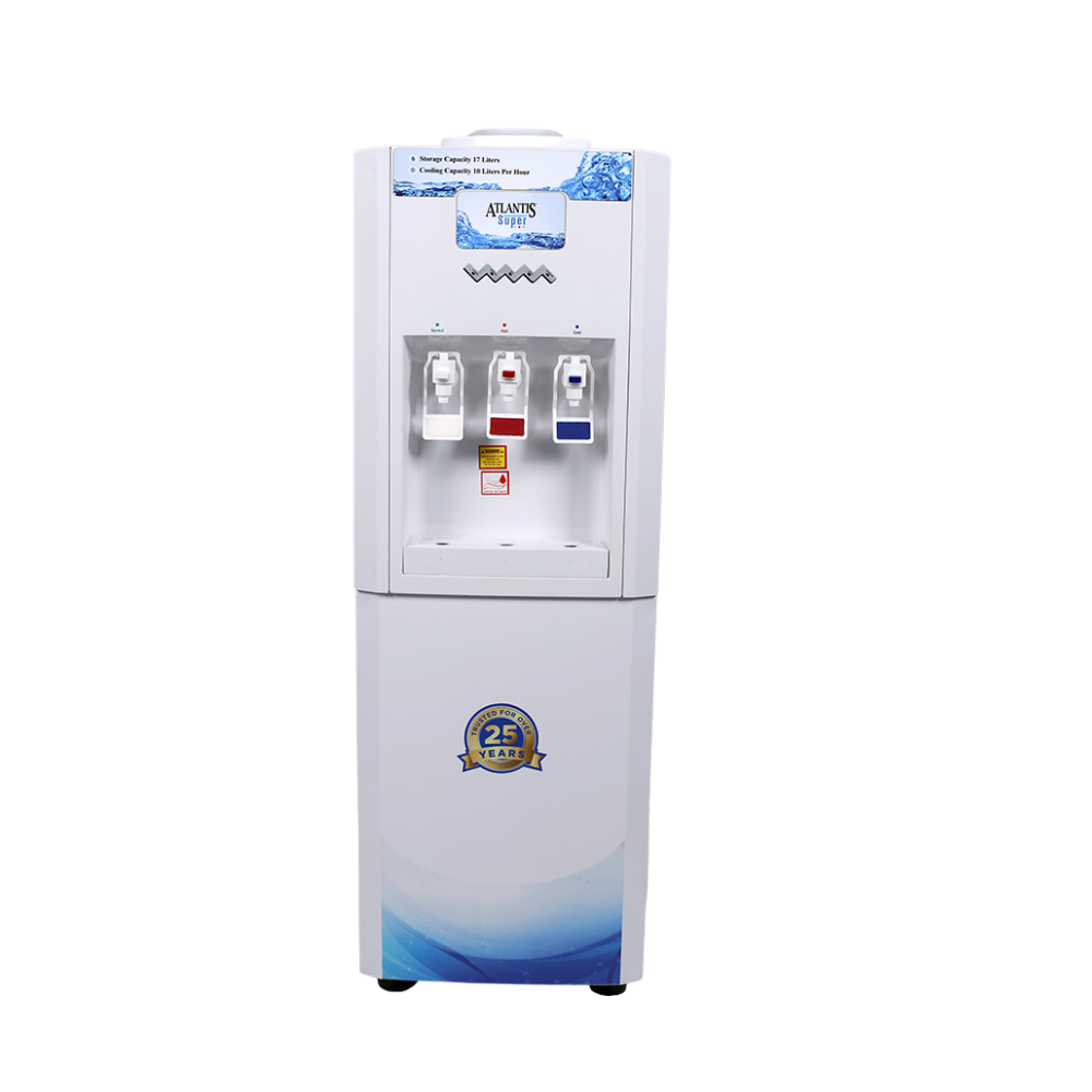 Front Look of Atlantis Super Water Dispenser with RO Kit. Front Look of Atlantis Super Water Dispenser with RO Kit.