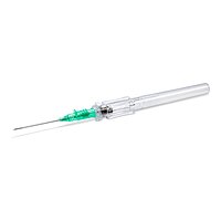 McKesson Prevent® R Peripheral IV Catheter 18 Gauge 1.16 Inch Polyurethane Straight Hub Push Button Safety 