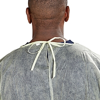 McKesson Protective Procedure Gown – One Size Fits Most, Yellow, Non-Sterile, Disposable