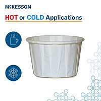 McKesson 3.5 oz White Paper Souffle Cup Disposable (SL/100EA)