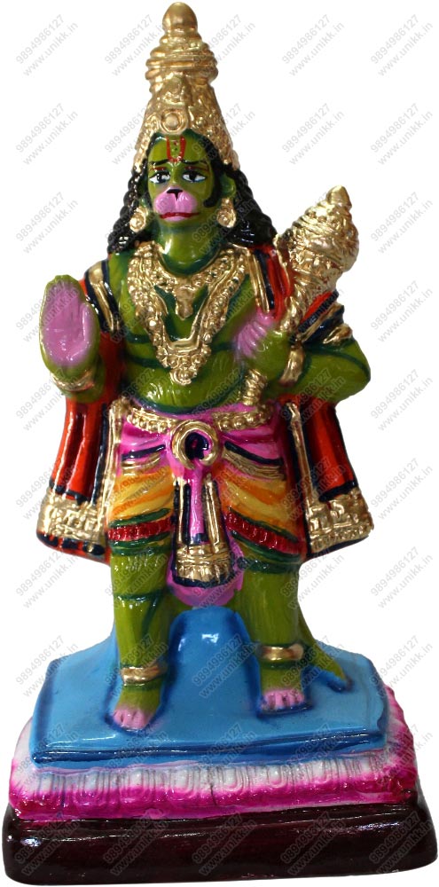UNIKK Blessing Hanuman 30 cm Height Made of Eco Friendly Paper Mache Multicolor UNIKK Blessing Hanuman 30 cm Height Made of Eco Friendly Paper Mache Multicolor