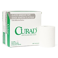 Curad® Adhesive Stretch Tape White 1″ x 5 Yard Elastic Adhesive Sterile