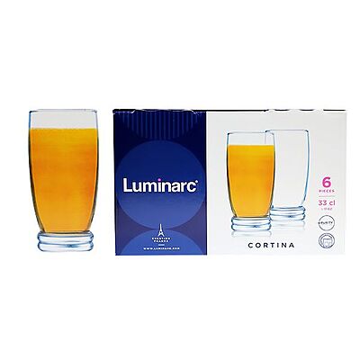 Cortina 33 CL طقم كاسات عصير لومينارك  6 كاسات