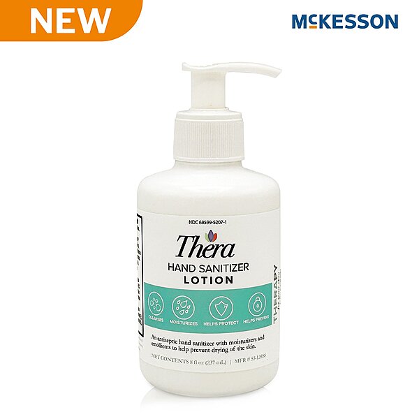 Thera® Hand Sanitizer 8 oz. Ethanol Lotion Pump Bottle Thera® Hand Sanitizer 8 oz. Ethanol Lotion Pump Bottle