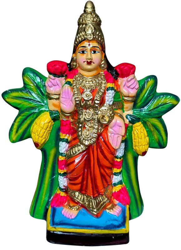 UNIKK Vasthu Lakshmi Paper Mache Navarathri Golu Doll of 31 cm Height Multicolor UNIKK Vasthu Lakshmi Paper Mache Navarathri Golu Doll of 31 cm Height Multicolor