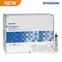 McKesson® General Purpose Syringe 5 mL Luer Lock Tip Without Safety