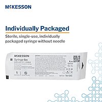 McKesson® General Purpose Syringe 5 mL Luer Lock Tip Without Safety
