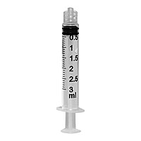 McKesson® General Purpose Syringe 3 mL Luer Lock Tip Without Safety