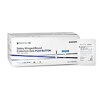 McKesson Prevent Push Button Blood Collection Set 3/4" x 12" Sterile (BX/50EA)