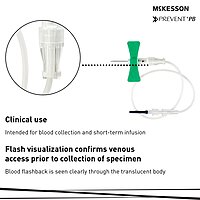 McKesson Prevent Push Button Blood Collection Set 3/4" x 12" Sterile (BX/50EA)
