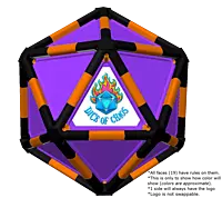 Full Dice - Cornhole (Lawn and Beach Edition)-Black-DarkOrange-Purple