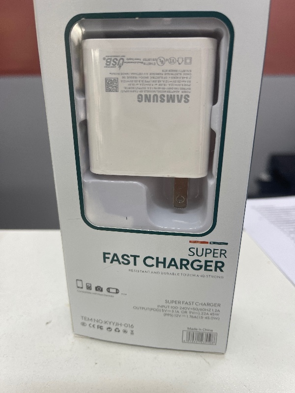 Cargador Samsung C a C 45W Súper Fast Charger KYYJH-016 - Carga Rápida de Alta Potencia