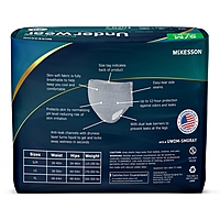 McKesson Premium Discreet Absorbent Underwear Pull On with Tear Away Seams Adult Small / Medium Male Heavy Absorbency 