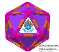 Full Dice - Cornhole (Lawn and Beach Edition)-DeepPink-DarkOrange-Purple