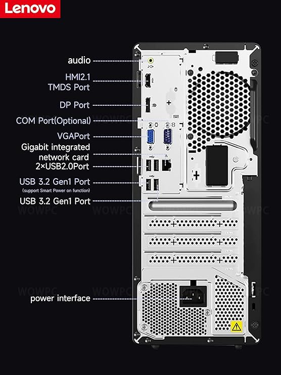 Lenovo V50t-13IMH Tower - Intel Core i3 10100, 4GB DDR4 RAM, 1TB HDD