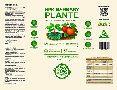 NPK Barbary Plante 12.5kg NPK Barbary Plante 12.5kg
