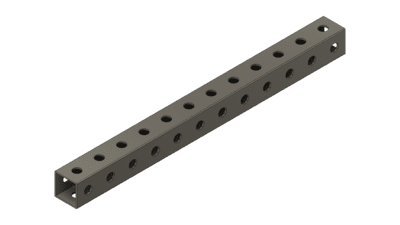 Black Tube 12" x 1" x 1"