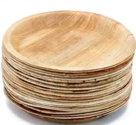 Nature 12 Inch Areca Palm Leaf Round Plates - Natural and Biodegradable. Disposable Eco-Friendly Plates|Dinnerware Plate for Party, Wedding, Event Plates [25-Pack](30cm)