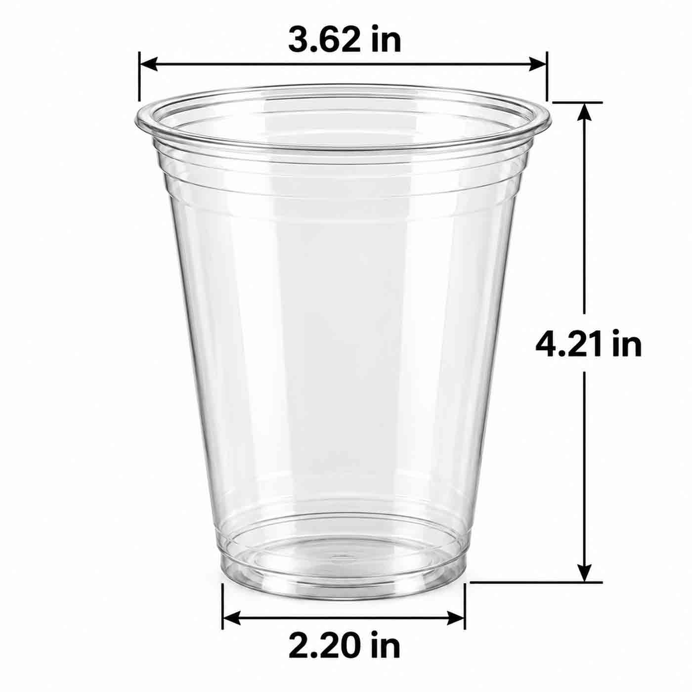 12oz Clear Cups HYP PET 92mm 40/25