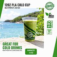 12oz Eco-Island Cold Cups BVI Print 20/50