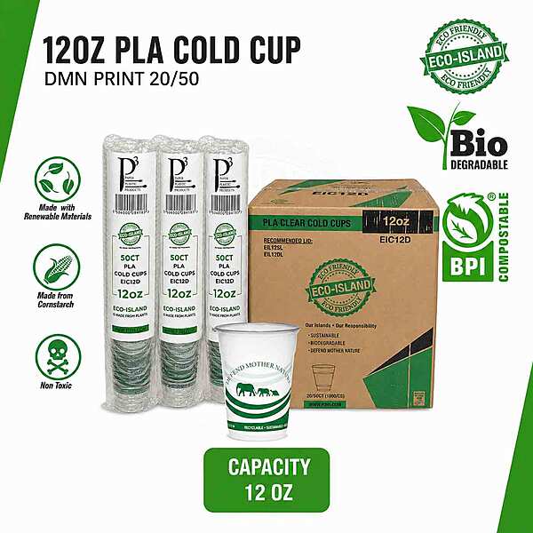 12oz Eco-Island Cups DMN 20/50