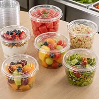 12oz Flat Clear Lids HYP PET w/out hole 10/100