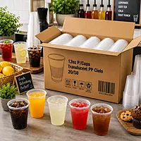 12oz P/Cups Translucent PP Cielo 20/50