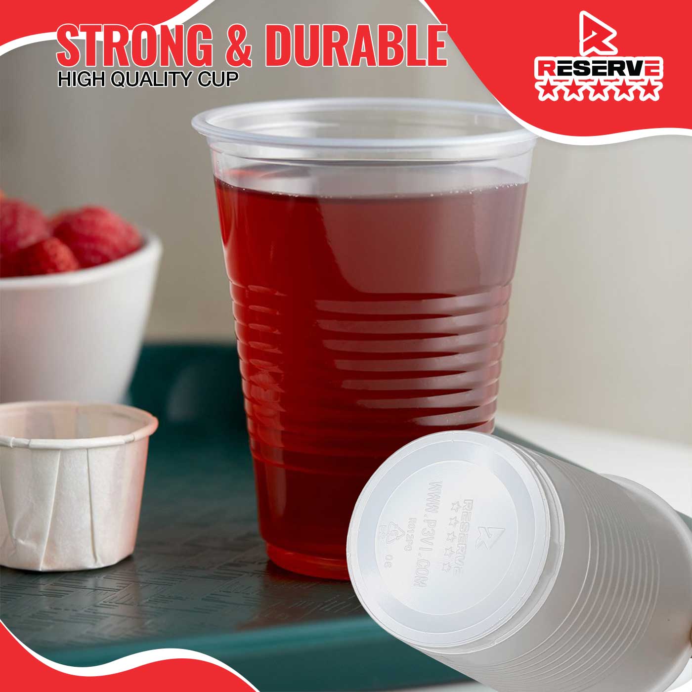 12oz P/Cups Translucent Reserve 20/50