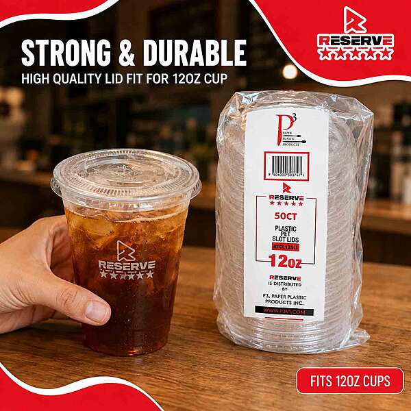 12oz Reserve Slot Lids 20/50