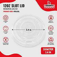 12oz Reserve Slot Lids 20/50