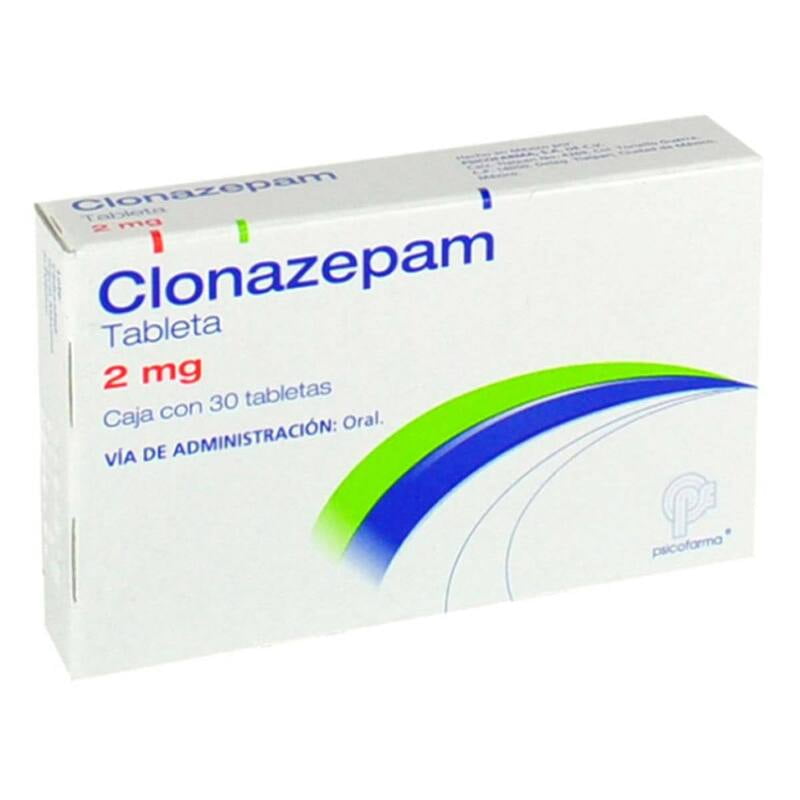 CLONAZEPAM (Psicofarma) c/30 TABS. 2 MG.CAJA C/50 PZAS. RX
