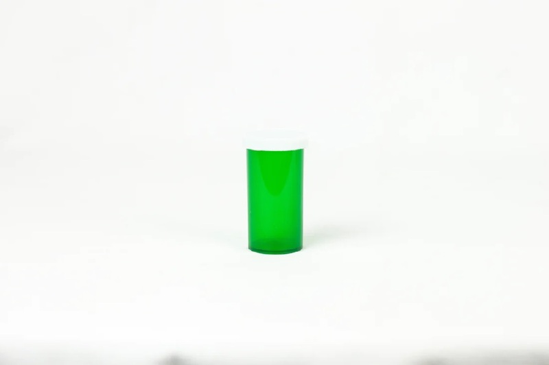 13 Dram Green Snap Cap Vials - 360 Count
