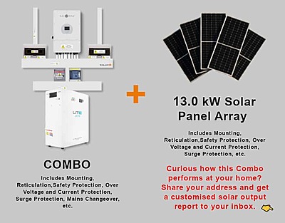 12.0 kW SUNSYNK Hybrid - FREEDOM WON Combo, c/w 20 kWh Lithium Battery