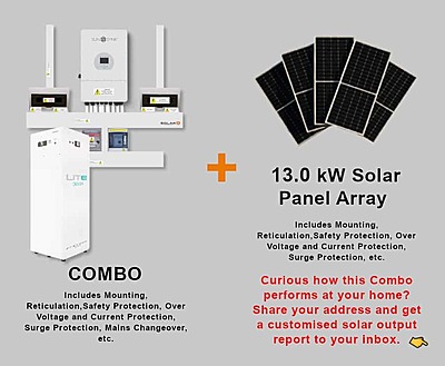 12.0 kW SUNSYNK Hybrid - FREEDOM WON Combo, c/w 30 kWh Lithium Battery