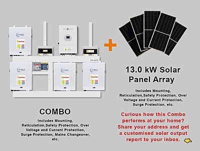 12.0 kW SUNSYNK Hybrid - HUBBLE Lithium Combo, c/w 3x 5.5 kWh Lithium Batteries