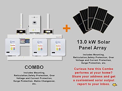 12.0 kW SUNSYNK Hybrid - HUBBLE Lithium Combo, c/w 3x 5.12 kWh Lithium Batteries