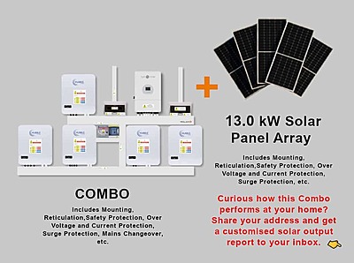 12.0 kW SUNSYNK Hybrid - HUBBLE Lithium Combo, c/w 5x 5.12 kWh Lithium Batteries