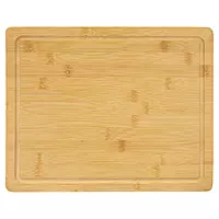 13 3/4"x11" Bamboo Cutting Board with Drip Ring