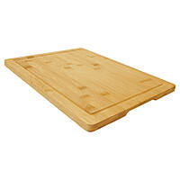13 3/4"x11" Bamboo Cutting Board with Drip Ring