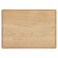 13 3/4" x 9 3/4" Maple Cutting Board with Drip Ring
