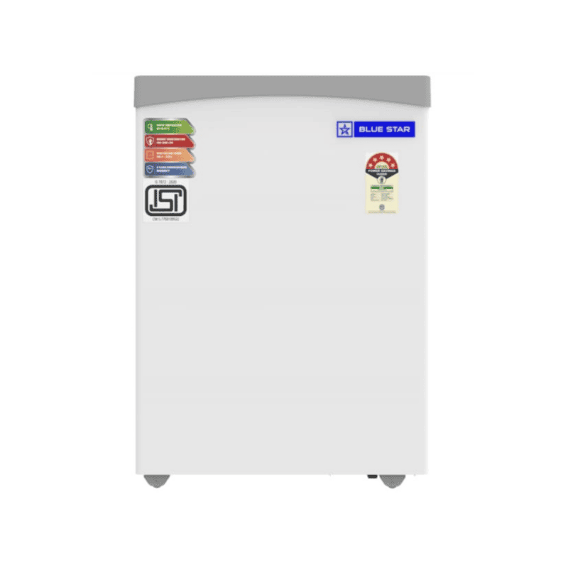 Front look of Blue Star Glass Top Deep Freezer-GT5-130NP