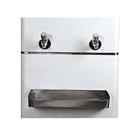 Full shot of the Voltas stainless steel water cooler FSS 40/80 on a white background. Full shot of the Voltas stainless steel water cooler FSS 40/80 on a white background.