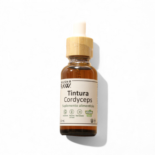 The Mush Raw Tintura Cordyceps suplemento alimenticio