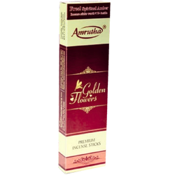 Amrutha Golden Flowers Premium Incense Sticks 90G Box Pack