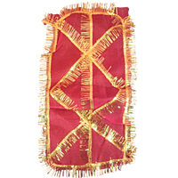 Red Cloth Cross and round designed designer chunri